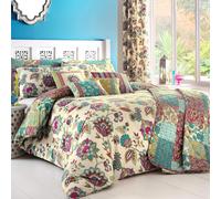 Dreams & Drapes, Marinelli, Easy Care Duvet Cover Set, Super King Size, Teal
