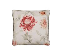 Dreams & Drapes 'Nadia' 100% Cotton Watercolour Floral Print Filled Cushion in Red | Size: 43 cm x 43 cm Dreams & Drapes Red 43 cm x 43 cm