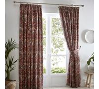 Dreams & Drapes Palais Multicoloured Pair Of Pencil Pleat Curtains With Tie-Backs