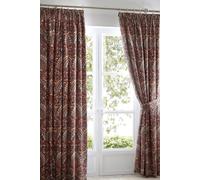 Dreams & Drapes 'Palais' Pair of Pencil Pleat Curtains With Tie-Backs | Size: 168 cm width x 183 cm drop Dreams & Drapes Multicolor 168 cm width x 183 cm drop