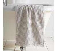 Dreams & Drapes Popcorn Check Hand Towel Natural - Soft Absorbent 100% Cotton Jacquard Check Bathroom Towel, Quick-Dry, Durable Everyday Use Hand Towel for Modern Home Bathrooms - Natural