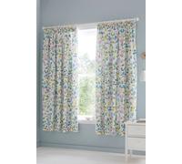 Dreams & Drapes 'Sweetpea Floral' Lined Pencil Pleat Curtains | Size: 168 cm width x 183 cm drop Dreams & Drapes Multicolor 168 cm width x 183 cm drop
