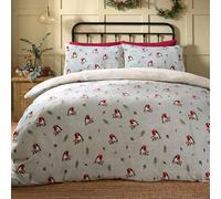 Curtina Dreams & Drapes Lodge Winter Robin Duvet Set in Multicolor, Size Super King, Polyester | Charlies