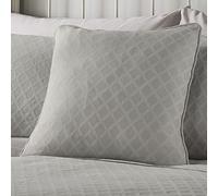 Dreams & Drapes Woven - Croma - Jacquard Cushion Cover - 43 x 43cm in Silver