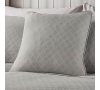 Dreams & Drapes Woven - Croma - Jacquard Filled Cushion - 43 x 43cm in Silver