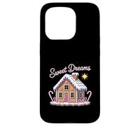 Dreams Gingerbread House Cute Pixel Candy Christmas Case for iPhone 15 Pro