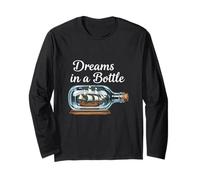 Dreams in A Bottle Ship in A Bottle Nautical Fantasy Long Sleeve T-Shirt