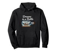 Dreams In A Bottle Ship In A Bottle Nautical Fantasy Pullover Hoodie