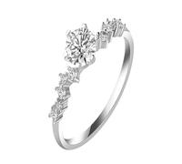 Dreams Moissanite Diamond Ring Heavenly for Your Special Moments O Rings 40, A, Copper, No Gemstone