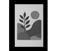 Dreams of a Paper Moon: A Scandi Boho Decorative Notebook - Modern Minimalist Boho Black and White Cover Art - Coffee Table Book and Journal - Large 8.25x11 size - Unlined - 120 Numbered pages