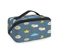 Dreams Sheep Print Travel Makeup Bags for Women Men Girls Boys Cute Sheep Wash Pouch Bag Portable Toiletry Cosmetic Toiletries Organizer Shower Bag