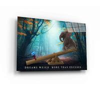 DREAMS WEIGHT MORE Than Excuses Canvas, Motivational Metal Poster Print, Inspirational Acrylic Wall Art, Dreaming Hustle Office Art Decor