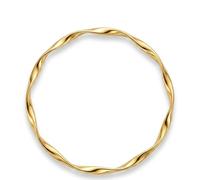 Dreamsalot Gold Plated Twisted Bracelet for Women, Minimalist Wavy Stacking Metal Wire Bangle, Elegant Daily Wear Wrist Jewelry, Gift for Her