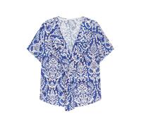 Dreamscape Ikat Top - female - MALIPARMI - Blouses - Blue - S - Blouses & Shirts S