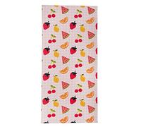 Dreamscene Beach Towels for Kids, Swimming Pool Swim Quick Dry Travel Towel, Sun Lounger Microfibre Large Beach Towel Adults Holiday Essentials, Fruit 71x152cm