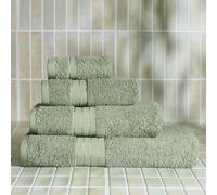 Dreamscene Extra Large Towels 2 Piece Towel Set, Ultra Soft 100% Cotton Absorbent Quick Dry Hotel Quality Jumbo Bath Sheets For Bathroom Travel, Sage Green-90x150cm