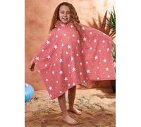 Dreamscene Kids Star Printed Hooded Poncho Beach Towel - Blush Blush