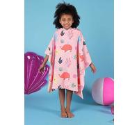 Dreamscene Kids Under the Sea Printed Hooded Poncho Beach Towel Blush