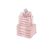 Dreamscene Luxury 100% Cotton 12 Piece Bathroom Towel Bale Set in Light Pink Dreamscene Light Pink