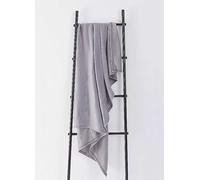 Plain Fleece Throw Blanket - Silver / 150cm
