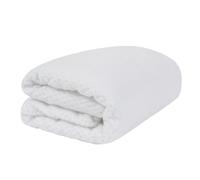 Dreamscene Sofa Throw Blanket, Soft Cosy Warm Honeycomb Waffle Fluffy Fleece Blanket for Bed King Size Fleece Throw Lightweight Faux Fur Bed Throws, White - 200 x 240cm
