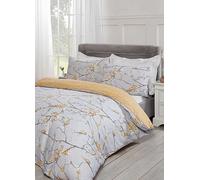 Dreamscene Spring Blossom Duvet Cover Set - Ochre Yellow