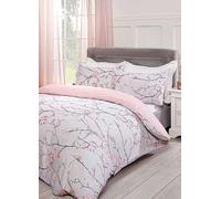Dreamscene Spring Blossom Duvet Cover Set - Pink Pink