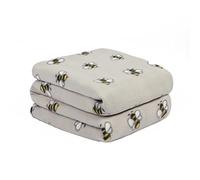 Dreamscene Throws for Sofas Grey Blanket, Bumble Bee Gifts Super Soft Cosy Warm Polar Fleece Blanket for Bed Couch Settee Fluffy Outdoor Travel Blanket Single Bed Throw All Seasons, 120 x 150cm