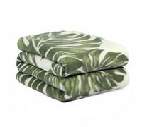Dreamscene Tropical Leaf Polar Fleece Blanket Soft Throw Over Sofa Bed Chair