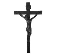 DreamsEden Cast Iron Crucifix Wall Cross, 13’’ Catholic Christian Religious Wall Art Decor, Jesus on The Cross Sculpture for Home Church