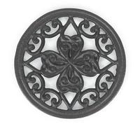 DreamsEden Cast Iron Trivet, 6 Inch Square Decorative Metal Trivets for Hot Dishes and Pans