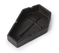 DreamsEden Coffin Decorative Cute Ashtray, Cool Fun Gift for Smoker Men Small Portable Heavy Metal Cigarette Ashtray, Vintage Gothic Home Decor