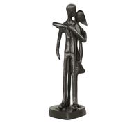 Dreamseden Couple Art Iron Sculpture, Two Hearts Romantic Gift for Wedding Anniversary, Birthday, Chirstmas - Love Home Decor Statue for Living Room, Bedroom, Bookshelf (Style 2)