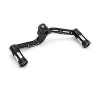 Dreamseek Motorcycle Heel Toe Gear Shift Lever + Shift Peg for Harley Sportster XL883 XL 883 1200 2004-2017 Mid-Controls Shifter Levers (Black)