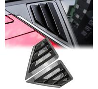Dreamseek Rear Side Window Louvers for Toyota C-HR CHR 2018 2019 2021 2022 ABS Scoop Shade Cover Quarter Panel Air Vent Blinds (Glossy Black)