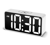DreamSky Small Digital Alarm Clock for Bedroom with Large Big Numbers