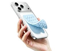 DreamsLink.LC Silicone Double-Sided Suction Phone Case Detachable Mount, Fidget Sticky Grip Accessories, Teen Girl Gifts Trendy Stuff, Hands-Free Holder for ASMR/TikTok/Gym Creators(Babyblue, Small)