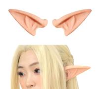 Dreamstall Latex Elf Ears - Professional Prosthetic, Soft Pointed Ears, Unisex, Skin Tone, Medium