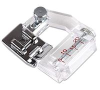 DREAMSTITCH 006D3D0005 5mm Adjustable Tape Binding Presser Foot for All Low Shank Snap On Singer,Brother,Babylock,Euro-Pro,Janome(New Home),White,Juki,Simplicity,Elna Sewing Machine