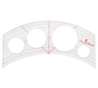 DREAMSTITCH 3mm Acrylic Patchwork Quilting Template Ruler Curves and 4 Mini Circles for Domestic (Household) Sewing Machines and for Free Motion Presser Foot Ruler-IOC-CIR-3