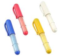 DREAMSTITCH 4 Color Chaco Chalk Liner Pens Style - Needle Felting Tool- White, Red, Blue, Yellow - 4-Color Chaco Pen