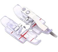 DREAMSTITCH 820881096 Snap On Clear 1/4" (Quarter Inch) Presser Foot w/Guide for Pfaff Sewing Machine Group C,E,G,J,k Model - 820881096