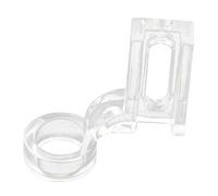 DreamStitch Clarity Clear High Shank Ruler Free Motion Darning Patchwork Presser Foot 1/4(Quarter Inch) for Frame Quilting Embroidery Fit Janome1600P1600P-DX1600P-QC1600Series Pfaff Grand -RUFT-P-HS