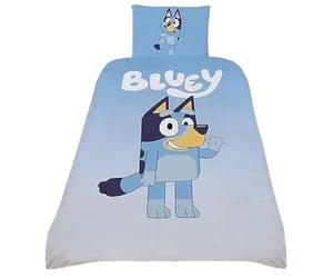 dreamtex BLUEY Single Duvet Set Reversible Bedding Featuring Bluey Wave