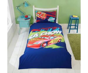 dreamtex Disney Cars Lightning McQueen Single Duvet Cover, Pillowcase Set