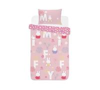 dreamtex Miffy Floral Single Reversible Duvet Cover and Pillowcase Set (SR1-MFY-FLO-12)