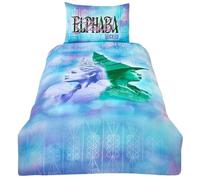 dreamtex Wicked Glenda & Elphaba Reversible 2 in 1 Design Single Duvet Cover and Pillowcase Set - Wicked For Good