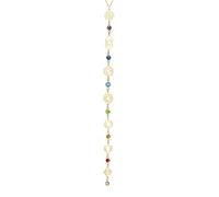Dreamtimes 7 Chakra Necklace for Women Stainless Steel Spiritual Healing Necklace Pendant for Meditation Yoga Lover for Christmas, M, Stainless Steel, No Gemstone