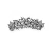 Dreamtimes Daisies Hair Clip Large Hand Crafted Metal Barrette French Hair Clip Vintage Viking Celtic Knot Protection Hair Clip Barrettes Gift for Women Girl viking Hair accessories