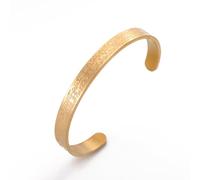 Dreamtimes Islamic Ayatul Kursi Bracelet for Women Muslim Quran Allah Openable Bangles Allah Bangles Bracelets Ayatul Kursi Arabic Calligraphy Cuff Bracelet for Men Islam Eid Ramadan Gifts (GOLD)